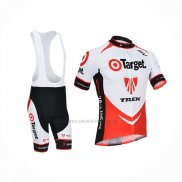 2013 Abbigliamento Ciclismo Trek Rosso Bianco Manica Corta e Salopette