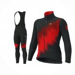 2019 Abbigliamento Ciclismo ALE Pulse Rosso Nero Manica Lunga e Salopette