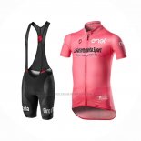 2020 Abbigliamento Ciclismo Giro d'Italia Rosa Manica Corta e Salopette