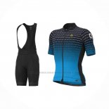 2021 Abbigliamento Ciclismo ALE Blu Manica Corta e Salopette(2)