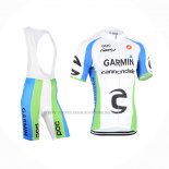 2015 Abbigliamento Ciclismo Cannondale Verde Bianco Manica Corta e Salopette