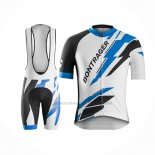 2016 Abbigliamento Ciclismo Trek Bontrager Blu Bianco Manica Corta e Salopette
