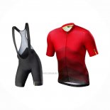 2021 Abbigliamento Ciclismo Mavic Rosso Nero Manica Corta e Salopette