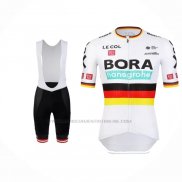 2022 Abbigliamento Ciclismo Bora-Hansgrone Nero Rosso Giallo Manica Corta e Salopette