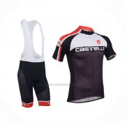 2013 Abbigliamento Ciclismo Castelli Nero Manica Corta e Salopette