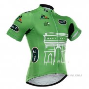 2015 Abbigliamento Ciclismo Tour de France Verde Manica Corta