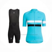 2016 Abbigliamento Ciclismo Donne Sky Blu Bianco Manica Corta e Salopette
