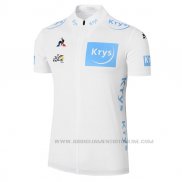 2017 Abbigliamento Ciclismo Tour de France Bianco Manica Corta