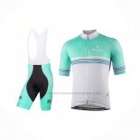 2021 Abbigliamento Ciclismo Bianchi Bianco Verde Manica Corta e Salopette(2)