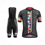 2016 Abbigliamento Ciclismo Trek Bontrager Nero Rosso Manica Corta e Salopette