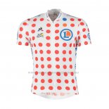 2019 Abbigliamento Ciclismo Tour de France Bianco Rosso Manica Corta