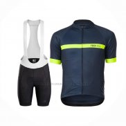 2020 Abbigliamento Ciclismo Bontrager Giallo Scuro Blu Manica Corta e Salopette