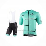 2021 Abbigliamento Ciclismo Bianchi Chiaro Verde Manica Corta e Salopette(2)