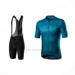 2021 Abbigliamento Ciclismo Castelli Scuro Blu Manica Corta e Salopette