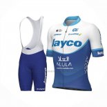 2023 Abbigliamento Ciclismo Jayco Alula Blu Bianco Manica Corta e Salopette
