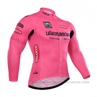 2015 Abbigliamento Ciclismo Giro d'Italia Rosa Manica Lunga