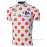2016 Abbigliamento Ciclismo Tour de France Bianco Rosso Manica Corta