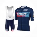 2023 Abbigliamento Ciclismo Trek Factory Blu Manica Corta e Salopette