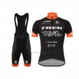 2017 Abbigliamento Ciclismo Trek Nero Manica Corta e Salopette