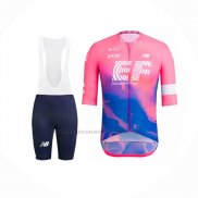 2019 Abbigliamento Ciclismo EF Education First Rosa Manica Corta e Salopette