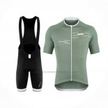 2020 Abbigliamento Ciclismo De Marchi Chiaro Verde Manica Corta e Salopette