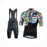 2020 Abbigliamento Ciclismo Nalini Nero Multicolore Manica Corta e Salopette