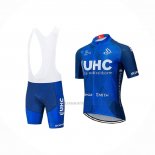 2020 Abbigliamento Ciclismo UHC Spento Blu Manica Corta e Salopette