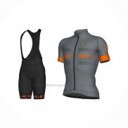 2021 Abbigliamento Ciclismo ALE Grigio Arancione Manica Corta e Salopette