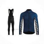 2021 Abbigliamento Ciclismo Assos Blu Manica Lunga e Salopette
