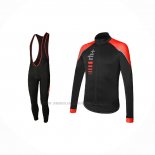 2021 Abbigliamento Ciclismo RH+ Rosso Manica Lunga e Salopette(3)