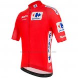 2020 Abbigliamento Ciclismo Vuelta Espana Rosso Manica Corta