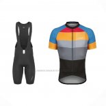 2021 Abbigliamento Ciclismo De Marchi Giallo Blu Grigio Manica Corta e Salopette
