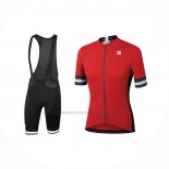2021 Abbigliamento Ciclismo Sportful Rosso Manica Corta e Salopette