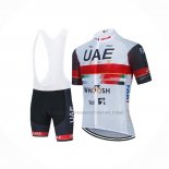 2021 Abbigliamento Ciclismo UAE Bianco Manica Corta e Salopette