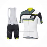 2016 Abbigliamento Ciclismo Sportful Bianco Grigio Manica Corta e Salopette