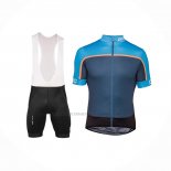 2018 Abbigliamento Ciclismo POC Essential Road Block Blu Manica Corta e Salopette