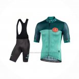2021 Abbigliamento Ciclismo Bianchi Verde Manica Corta e Salopette