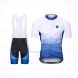 2021 Abbigliamento Ciclismo Steep Blu Manica Corta e Salopette