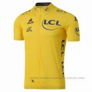 2016 Abbigliamento Ciclismo Tour de France Giallo Manica Corta