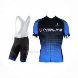 2021 Abbigliamento Ciclismo Nalini Nero Blu Manica Corta e Salopette