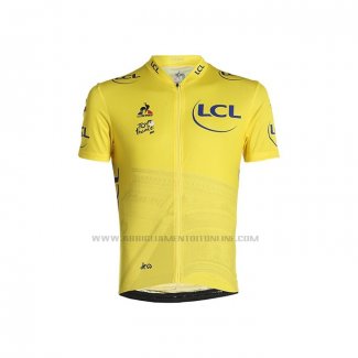 2021 Abbigliamento Ciclismo Tour de France Giallo Manica Corta