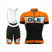 2016 Abbigliamento Ciclismo ALE Nero Arancione Manica Corta e Salopette