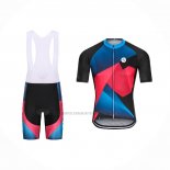 2021 Abbigliamento Ciclismo Steep Rosso Blu Manica Corta e Salopette(2)