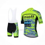2024 Abbigliamento Ciclismo Tinkoff Verde Manica Corta e Salopette