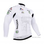 2015 Abbigliamento Ciclismo Tour de France Bianco Manica Lunga
