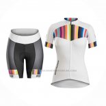 2016 Abbigliamento Ciclismo Donne Trek Arancione Bianco Manica Corta e Salopette