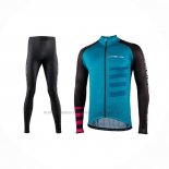 2021 Abbigliamento Ciclismo Nalini Blu Manica Lunga e Salopette(3)