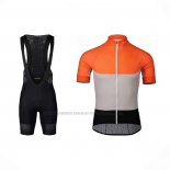 2021 Abbigliamento Ciclismo POC Arancione Manica Corta e Salopette