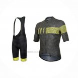 2021 Abbigliamento Ciclismo RH+ Nero Giallo Manica Corta e Salopette
