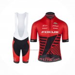 2017 Abbigliamento Ciclismo Focus XC Rosso Manica Corta e Salopette